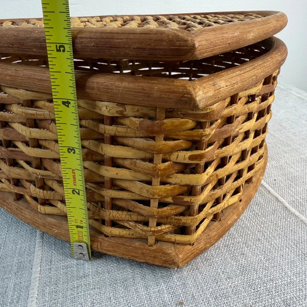 Cottagecore‎ Heart Hinged Lid Storage Basket 11.5